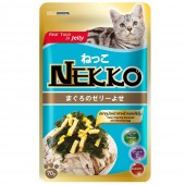 Nekko Tuna With Seaweed & Steamed Egg Pouch Cat Food 70g 1 box (12 pouches)